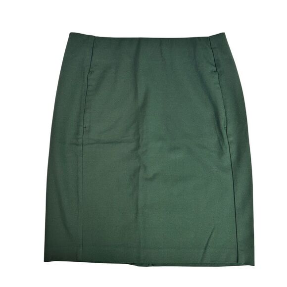 J. Jill Ponte Knit Pencil Skirt Small Forest Green - Picture 2 of 9